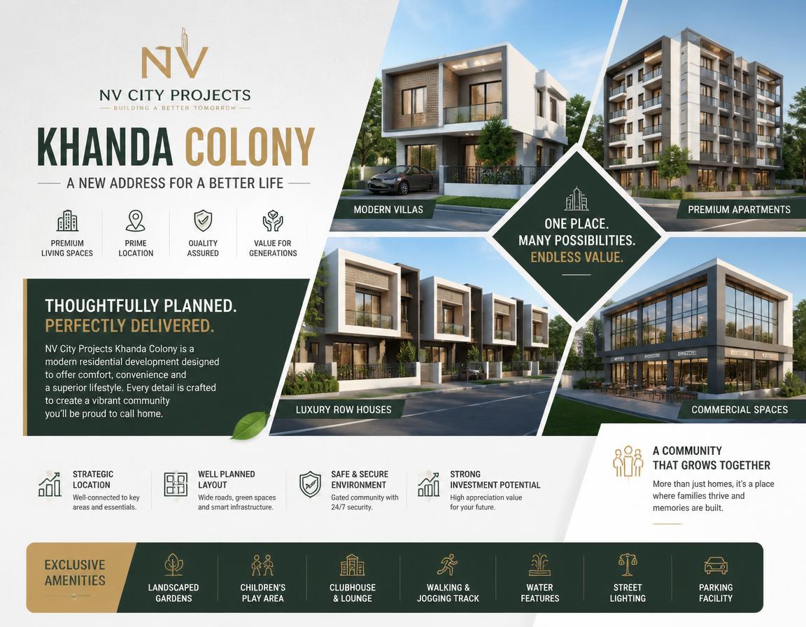 NV City Khanda Colony Premium Residential Projects